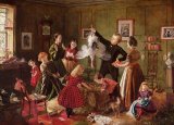 Robert Braithwaite Martineau - The Christmas Hamper painting