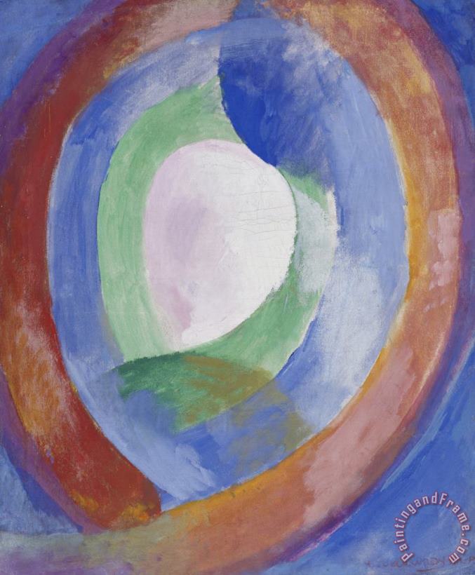 Robert Delaunay Formes Circulaires; Lune No. 1 Art Painting