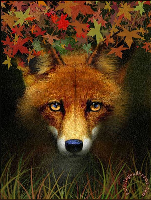 Robert Foster Leaf Fox Art Painting