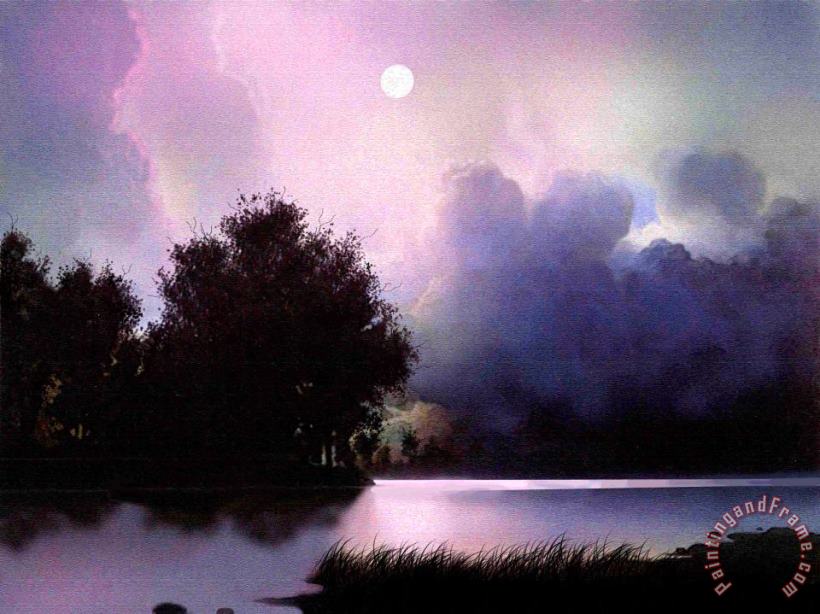 Storm Lake painting - Robert Foster Storm Lake Art Print