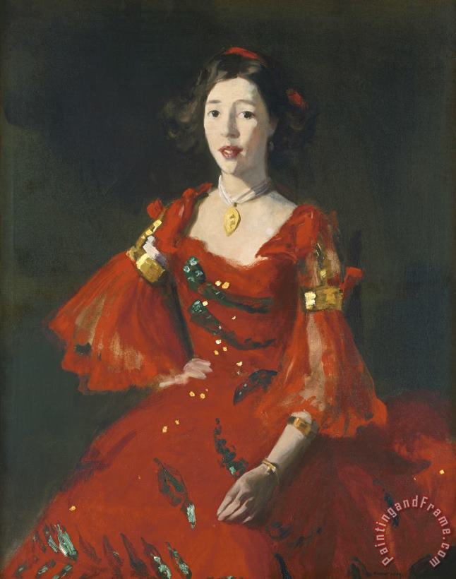 La Madrilenita (the Girl of Madrid) painting - Robert Henri La Madrilenita (the Girl of Madrid) Art Print