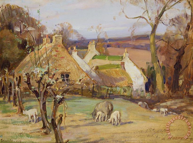 Robert Hope Swanston Farm Art Painting