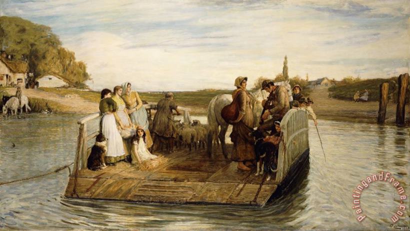 The Ferry painting - Robert Walker Macbeth The Ferry Art Print