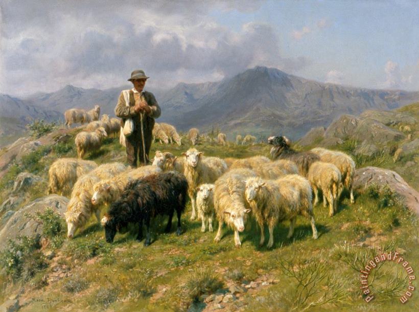 Rosa Bonheur Shepherd of the Pyrenees Art Print