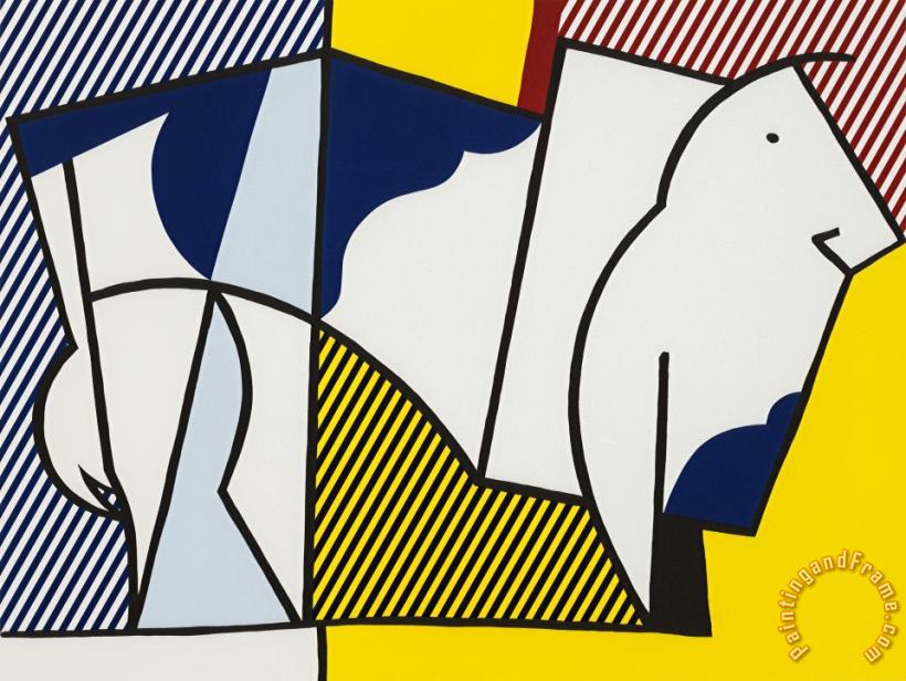 Bull #3,from Bull Profile Series, 1973 painting - Roy Lichtenstein Bull #3,from Bull Profile Series, 1973 Art Print
