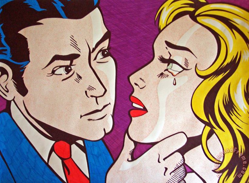 Emulation painting - Roy Lichtenstein Emulation Art Print
