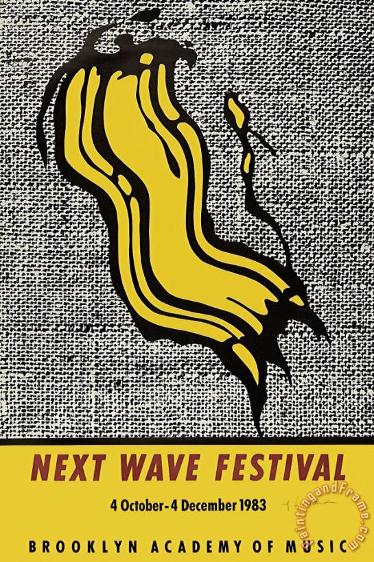 New Wave Festival painting - Roy Lichtenstein New Wave Festival Art Print
