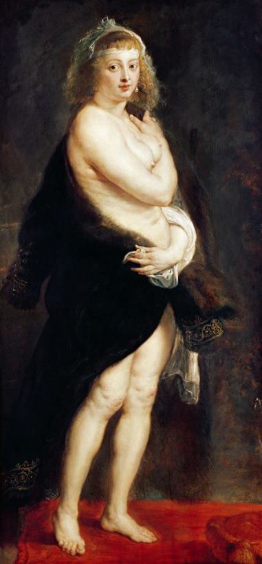 Helena Fourment in a Fur Wrap painting - Rubens Helena Fourment in a Fur Wrap Art Print