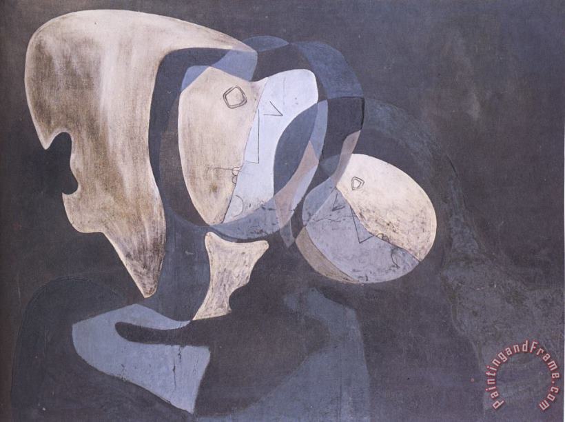 Salvador Dali Cubist Figure Art Painting