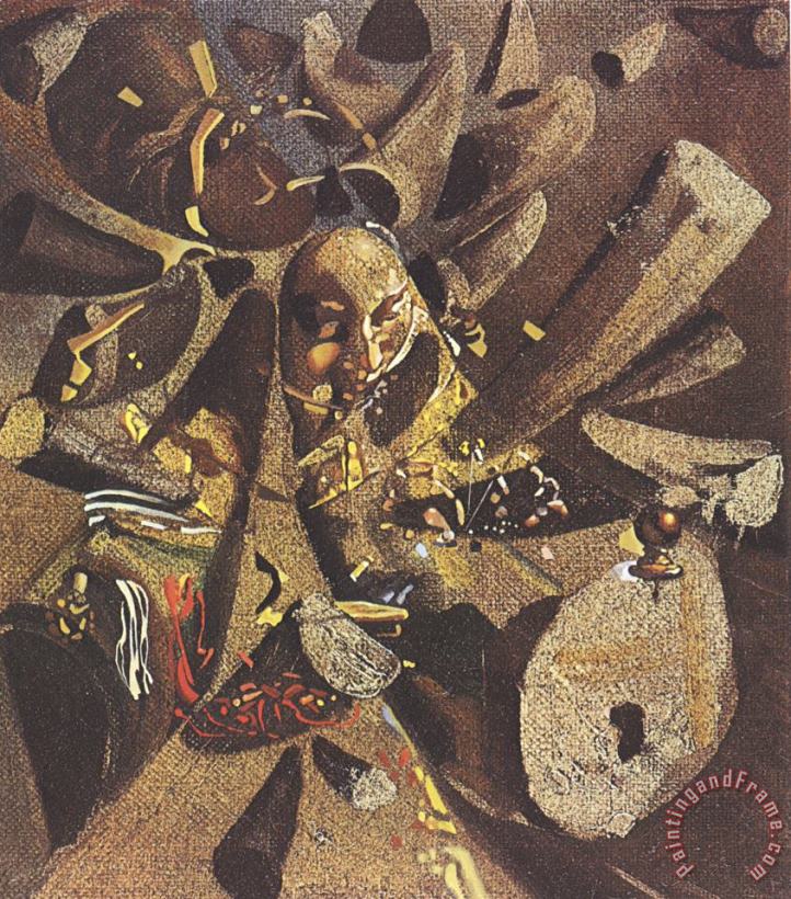 Salvador Dali The Paranoiac Critical Study of Vermeer S Lacemaker 1955 Art Painting