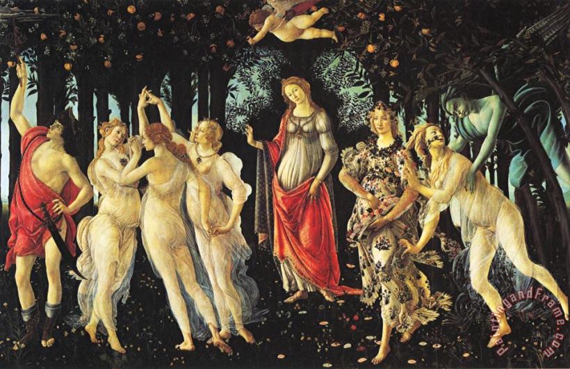 Allegory of Spring painting - Sandro Botticelli Allegory of Spring Art Print