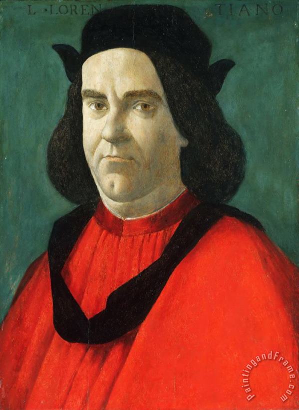 Sandro Botticelli Portrait Of Lorenzo Di Ser Piero Lorenzi Art Painting