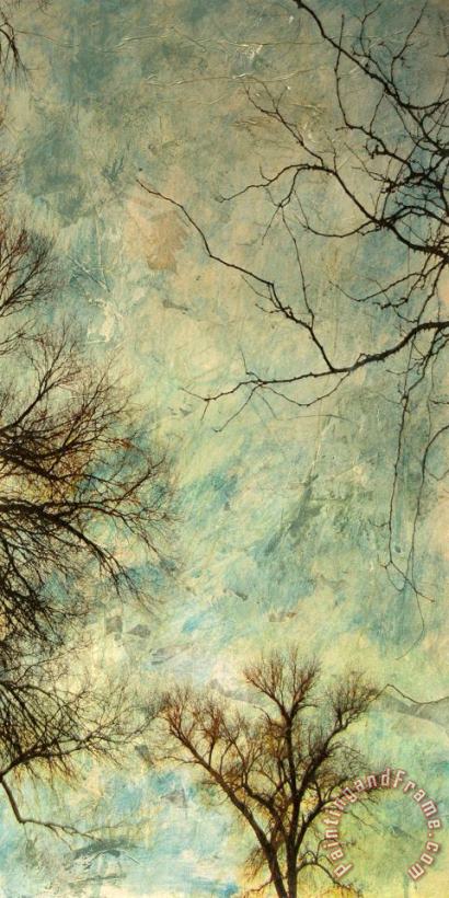 Sara Abbott Abstract Trees V Art Painting