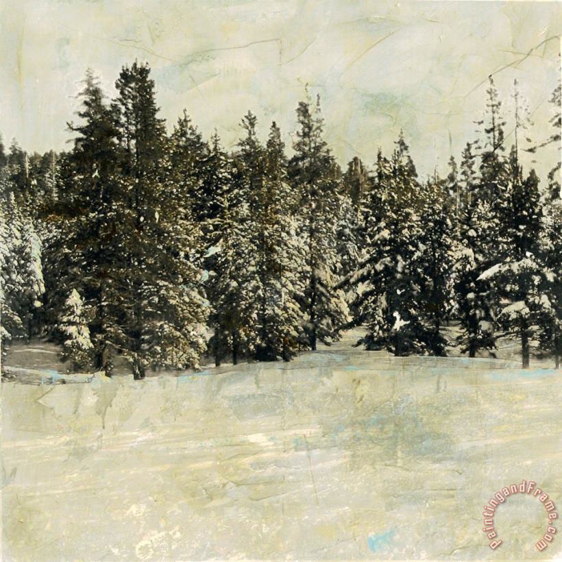 Sara Abbott Snow Trees I Art Print