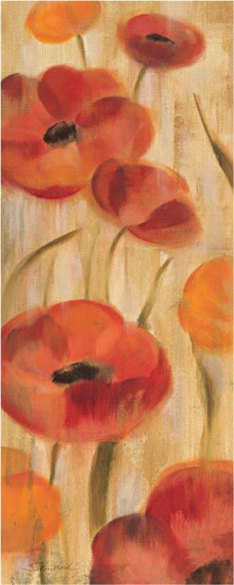 May Floral Panel I painting - Silvia Vassileva May Floral Panel I Art Print