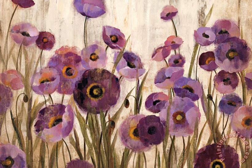 Silvia Vassileva Pink And Purple Flowers Art Print