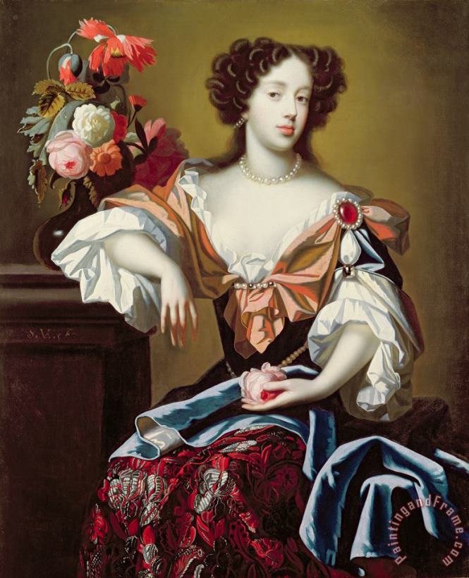 Simon Peeterz Verelst Mary of Modena Art Painting