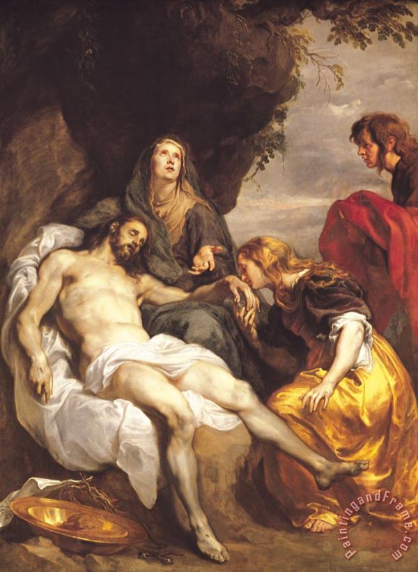 Pieta painting - Sir Anthony van Dyck Pieta Art Print