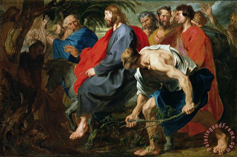 Sir Anthony van Dyke Entry of Christ into Jerusalem Art Print