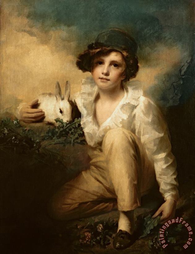 Sir Henry Raeburn Boy and Rabbit Art Print