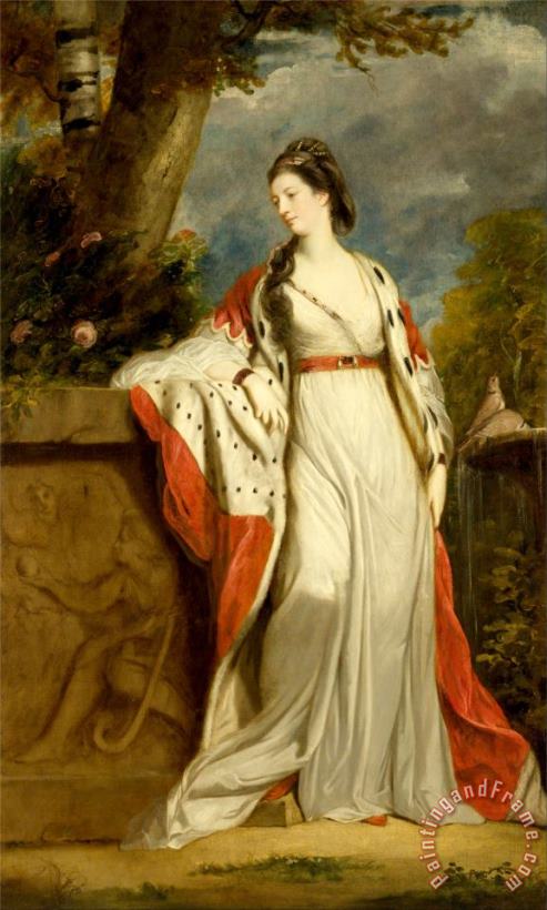 Elizabeth Gunning, Duchess of Hamilton And Argyll painting - Sir Joshua Reynolds Elizabeth Gunning, Duchess of Hamilton And Argyll Art Print