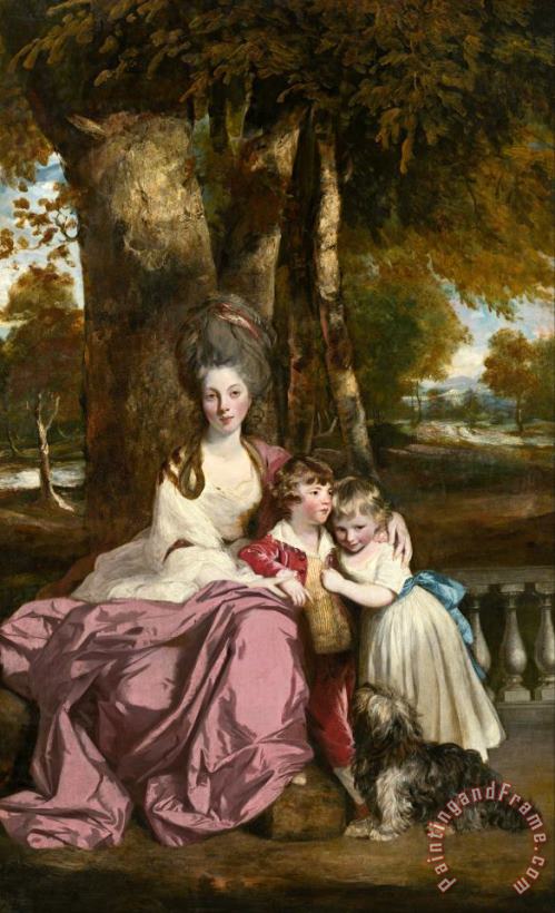 Lady Elizabeth Delme And Her Children painting - Sir Joshua Reynolds Lady Elizabeth Delme And Her Children Art Print