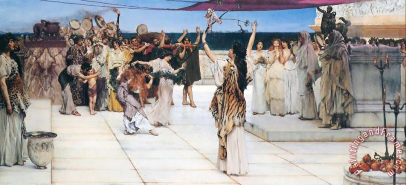 A Dedication to Bacchus painting - Sir Lawrence Alma-Tadema A Dedication to Bacchus Art Print