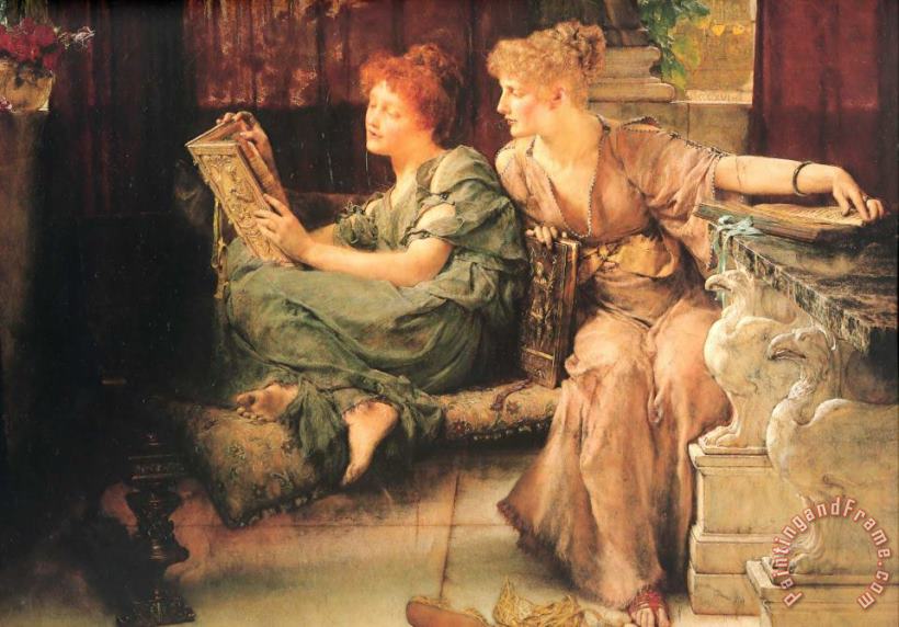 Sir Lawrence Alma-Tadema Comparisons Art Painting