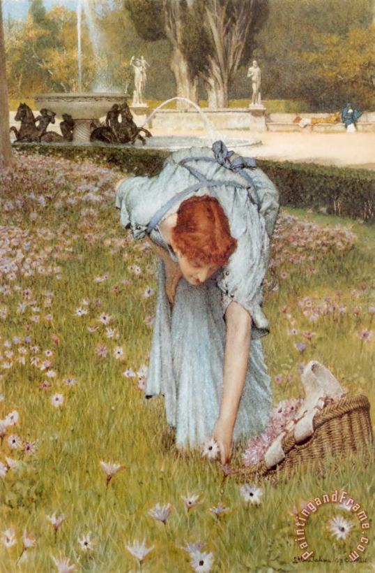 Sir Lawrence Alma-Tadema Flora Art Print
