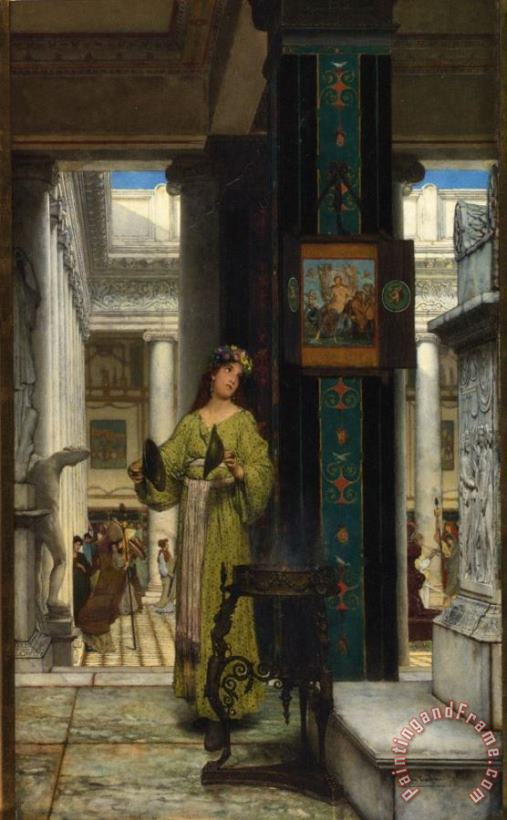 Sir Lawrence Alma-Tadema In The Temple Art Painting