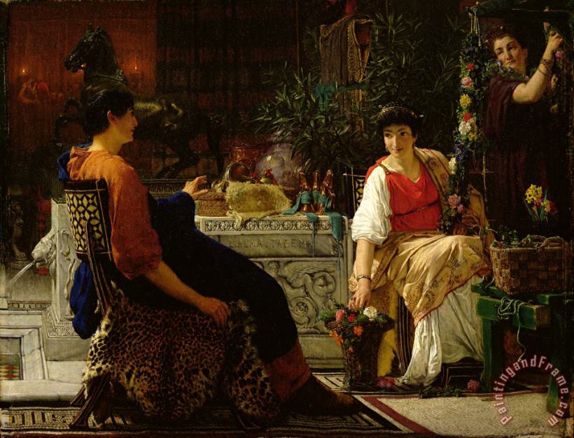 Preparations for the Festivities painting - Sir Lawrence Alma-Tadema Preparations for the Festivities Art Print
