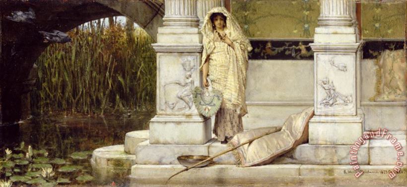 Sir Lawrence Alma-Tadema Roman Fisher Girl Art Painting