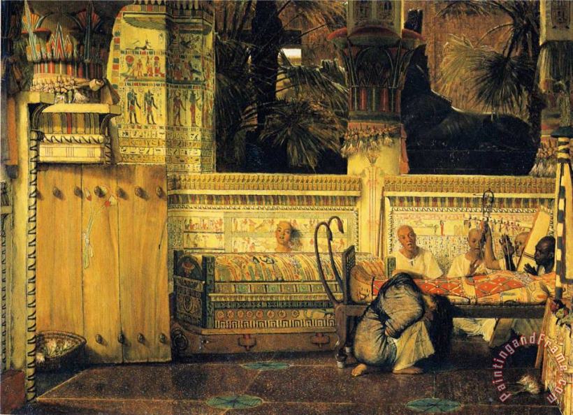Sir Lawrence Alma-Tadema The Egyptian Widow Art Print