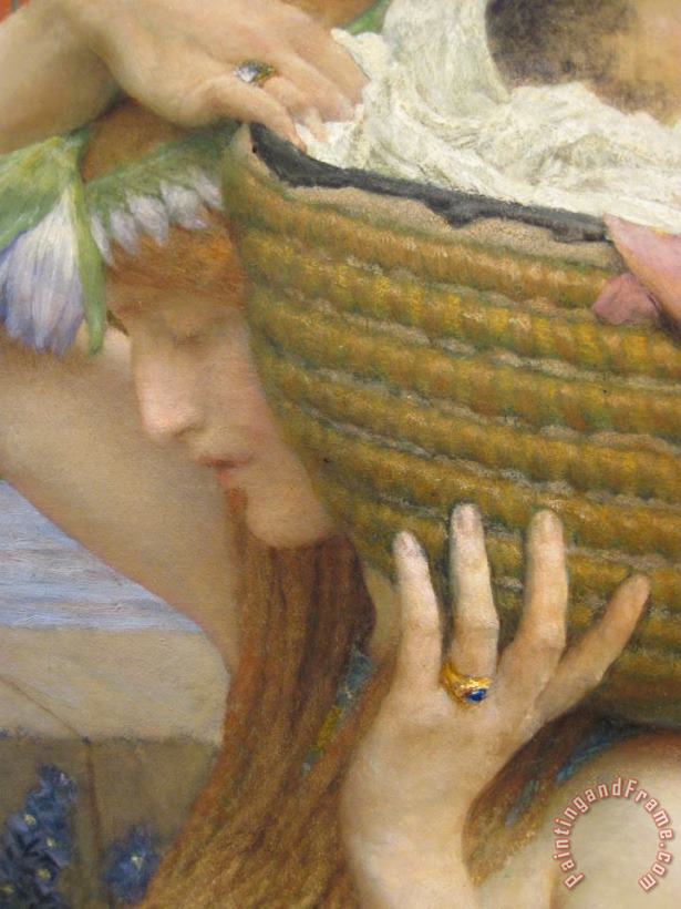 Sir Lawrence Alma-Tadema The Finding of Moses Detail 3 Art Painting