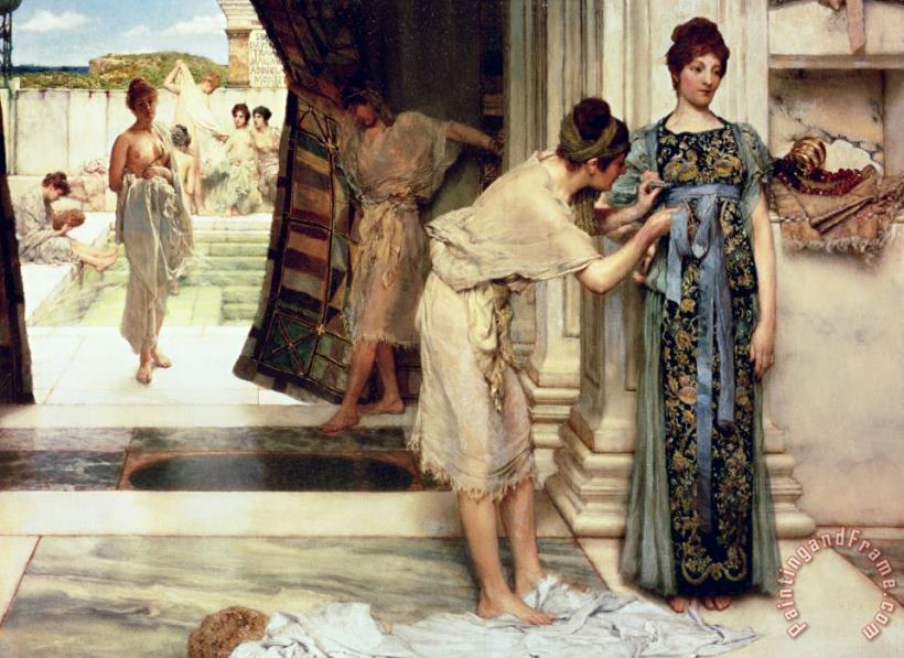 The Frigidarium painting - Sir Lawrence Alma-Tadema The Frigidarium Art Print