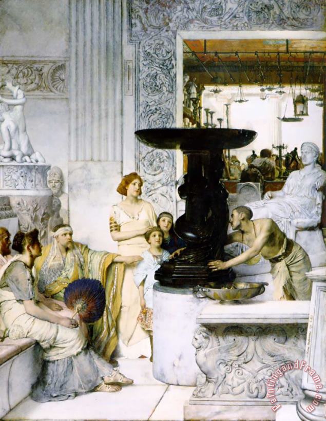 Sir Lawrence Alma-Tadema The Sculpture Gallery Art Print