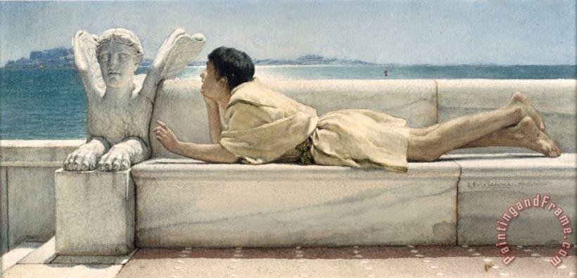 Sir Lawrence Alma-Tadema The Silent Counselor Art Print