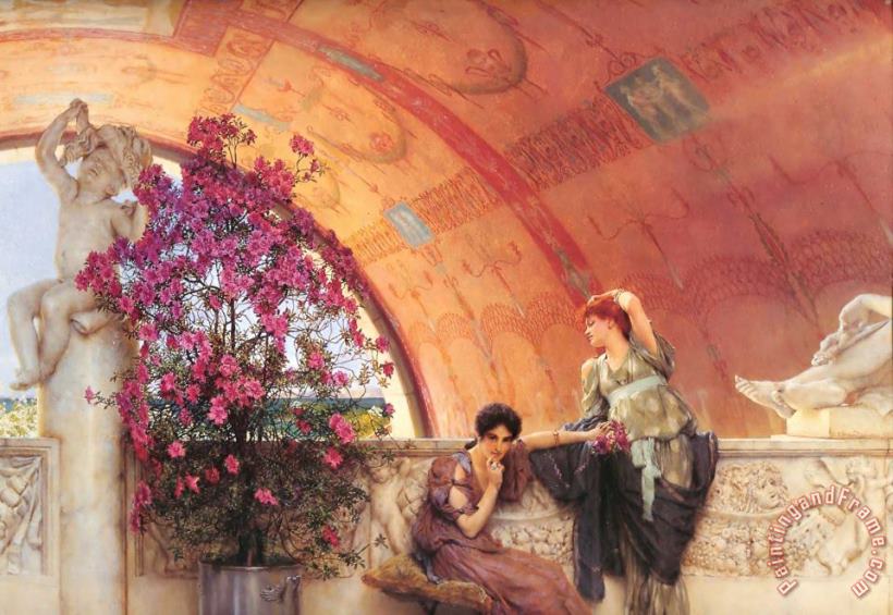 Sir Lawrence Alma-Tadema Unconscious Rivals Art Painting