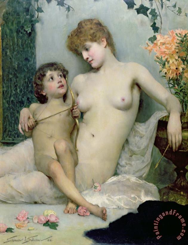 Solomon Joseph Solomon Venus and Cupid Art Painting