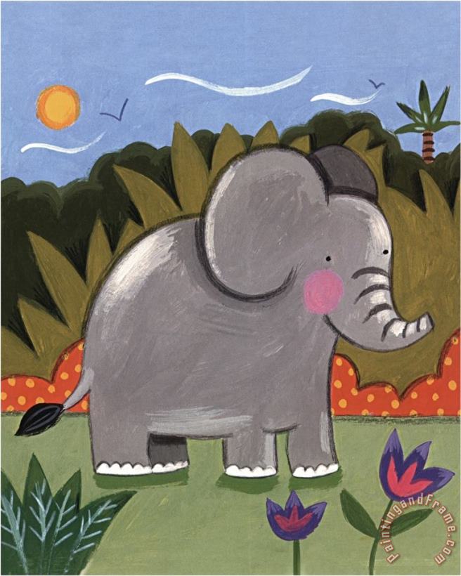 Sophie Harding Baby Elephant Art Print