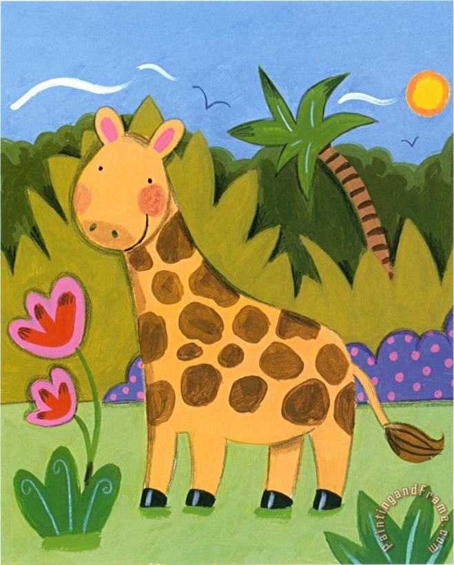 Sophie Harding Baby Giraffe Art Print