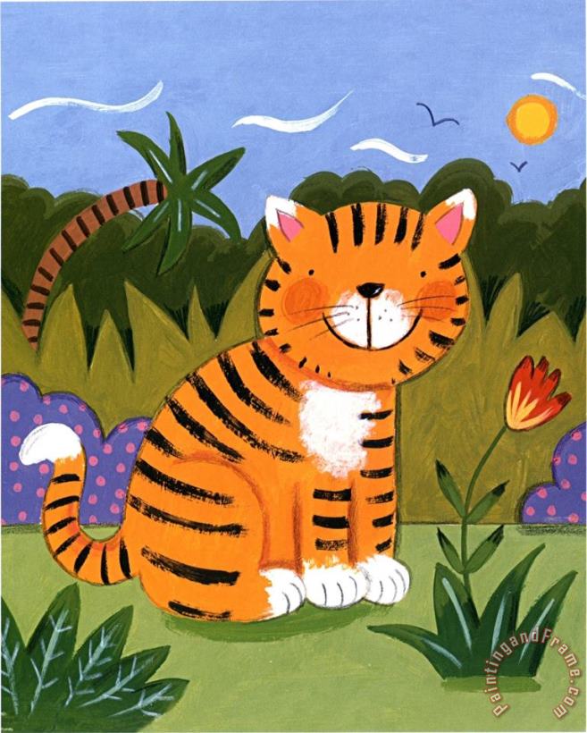 Baby Tiger painting - Sophie Harding Baby Tiger Art Print