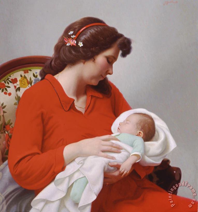 The Newborn painting - Stephen Gjertson The Newborn Art Print