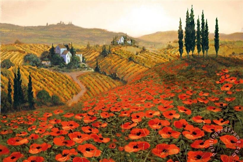 Steve Wynne Hills of Tuscany II Art Painting