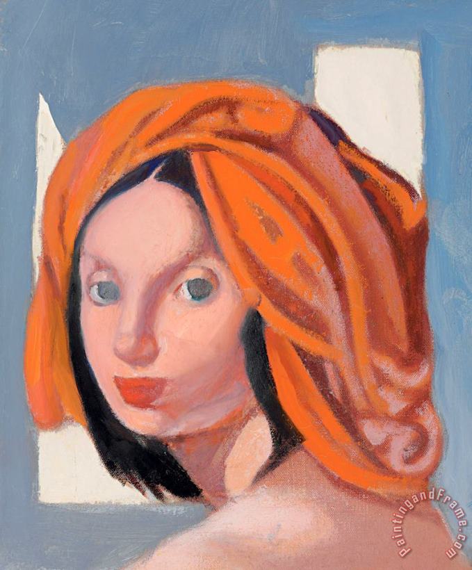 tamara de lempicka Le Turban Orange Ix,1976 Art Painting