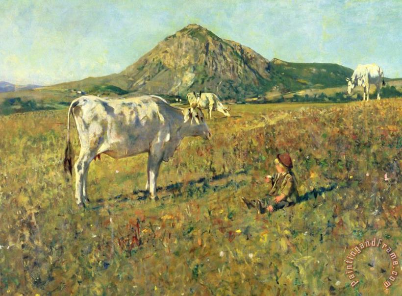 Pasture In Pietramala painting - Telemaco Signorini Pasture In Pietramala Art Print