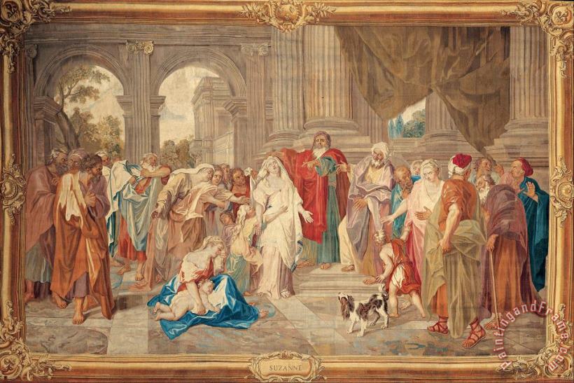 The Gobelins Manufactory Susannah Accused of Adultery Art Painting