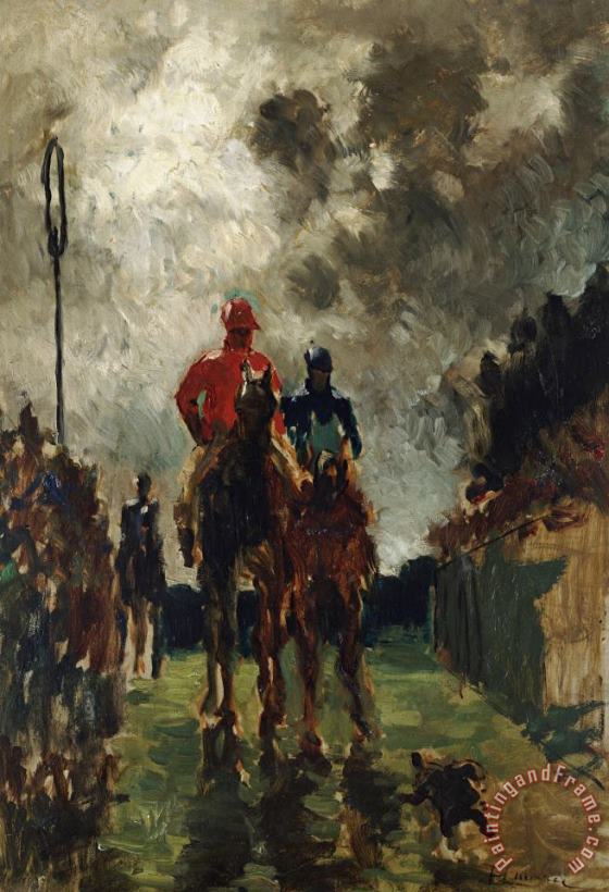 Henri De Toulouse Lautrec painting - The Jockeys Henri De Toulouse Lautrec Art Print