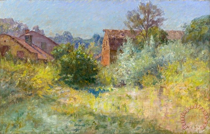 Theodore Clement Steele The Old Mill, Brookville Art Painting