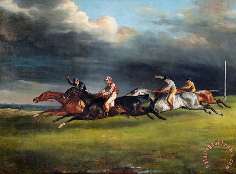 Theodore Gericault The Epsom Derby Art Painting